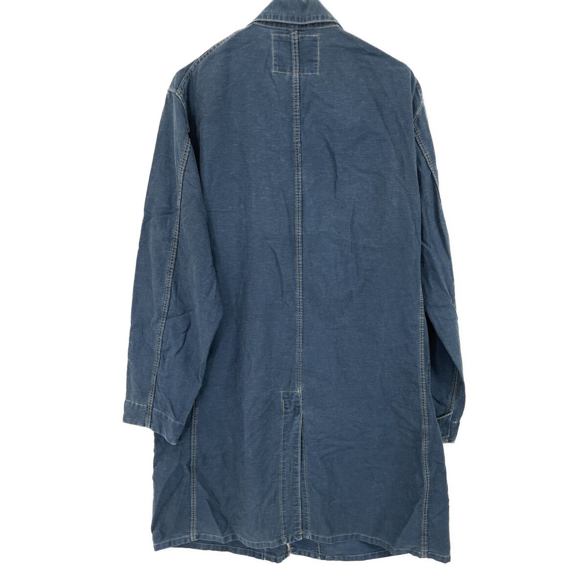 RRL ダブルアールエル 0201R ｲﾝﾃﾞｨｺﾞ ｺｯﾄﾝ×ﾘﾈﾝ ﾃﾞﾆﾑ ｼｮｯﾌﾟｺｰﾄ M - メルカリ