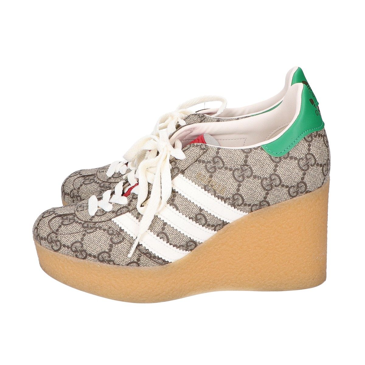 GUCCI グッチ x adidas アディダス 【美品】725655 ガゼル GG