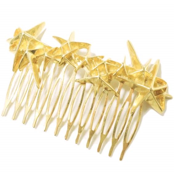 新品 PLUIE プリュイ シューティングスターコーム SHO-C ゴールド 星