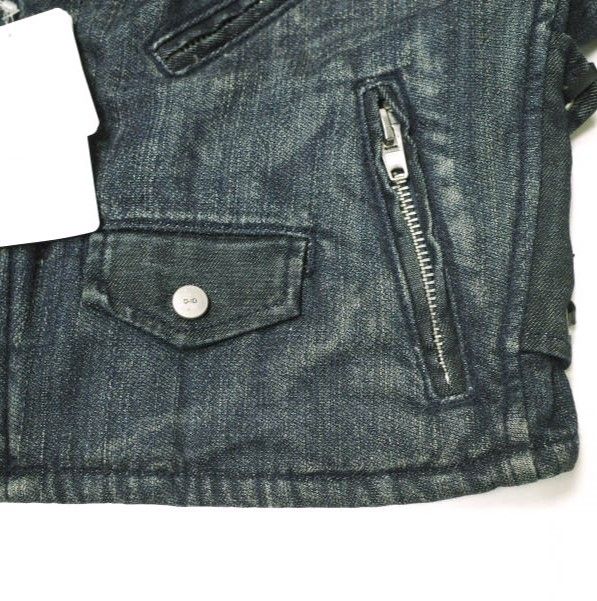 D-ID ディーアイディー BIKER JACKET ボアライナー デニムダブルライダースジャケット 136217 S RAW INDIGO Gジャン 定価32,780円 ROSE BUD ローズバッド アウター【中古】【D-ID】 D-ID ディーアイディー BIKER JACKET ボアライナー デニムダブル