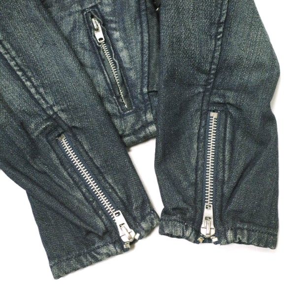 D-ID ディーアイディー BIKER JACKET ボアライナー デニムダブルライダースジャケット 136217 S RAW INDIGO Gジャン 定価32,780円 ROSE BUD ローズバッド アウター【中古】【D-ID】 D-ID ディーアイディー BIKER JACKET ボアライナー デニムダブル