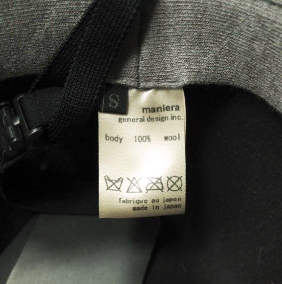 新品 maniera マニエラ 日本製 FOLDABLE FELT SOFT HAT フォールダブル