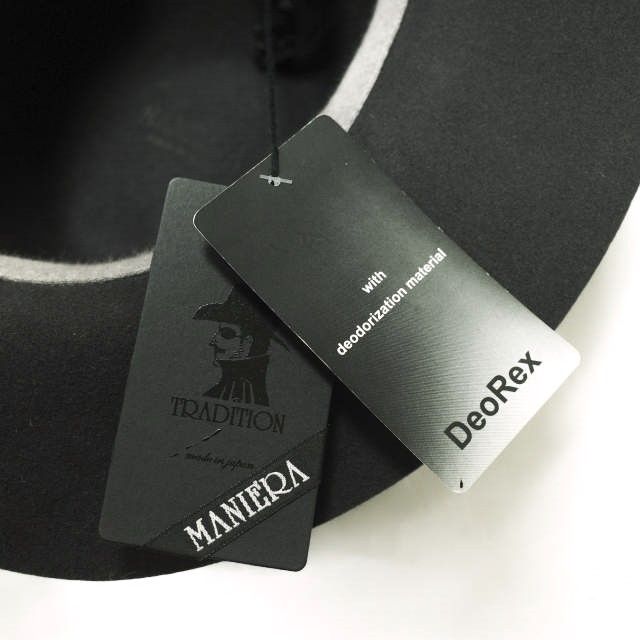 新品 maniera マニエラ 日本製 FOLDABLE FELT SOFT HAT フォールダブル