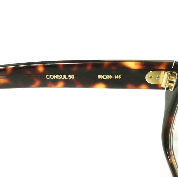 OLIVER GOLDSMITH オリバーゴールドスミス 日本製 CONSUL 50 コンスル50 Dark Tortoiseshell/Clear(度入り) ウエリントン 眼鏡 メガネ サングラス 50□20-145【中古】【OLIVER GOLDSMITH】 OLIVER GOLDSMITH オリバーゴールドスミス 日本製 CONSUL 50 コンスル