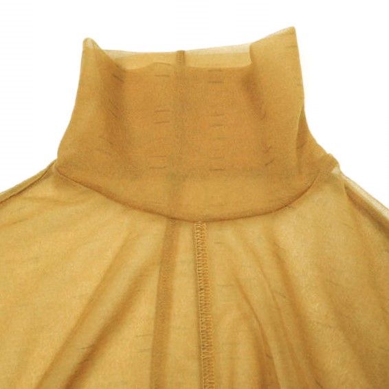 〖美品〗マメクロゴウチ　マーブルプリントシアージャージーハイネックトップス 22ss マメクロゴウチ マーブルプリント シアー ジャージー ハイネック