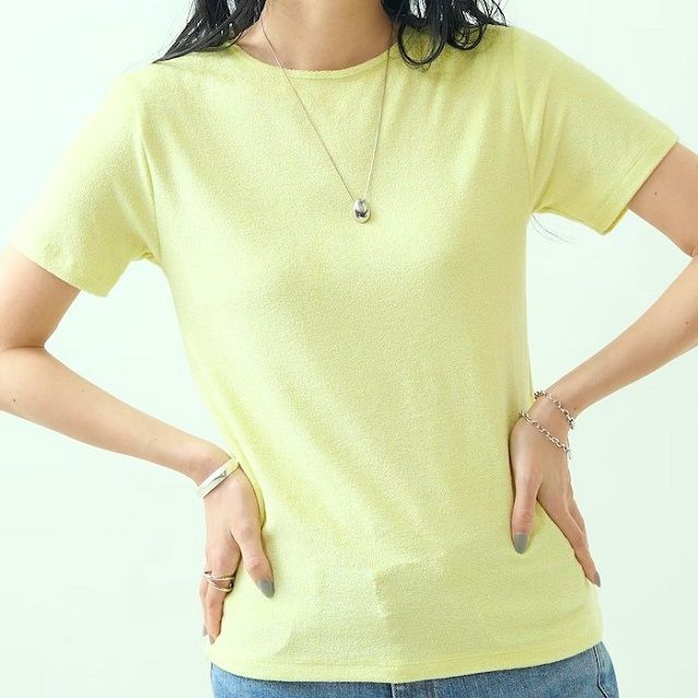 新品 BASERANGE ベースレンジ 24SS OMO TEE パイルTシャツ オモティー