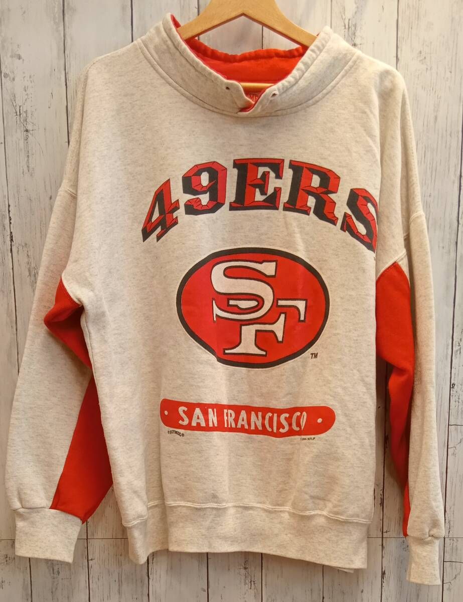 NUTMEG ナツメグ スウェット USA製 90s SAN FRANCISCO 49ERS Lサイズ