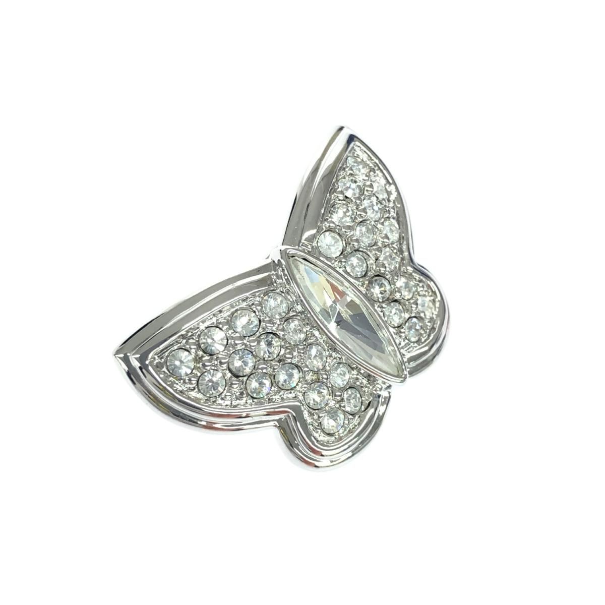 SWAROVSKI スワロフスキー ブローチ バタフライ/クリスタルパヴェ