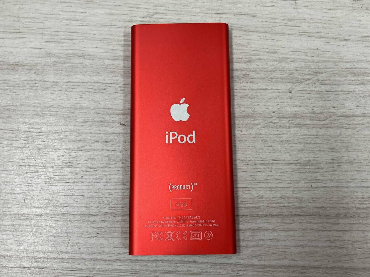 ジャンク 【現状品】 Apple iPod nano 第2世代 product RED MA725J/A