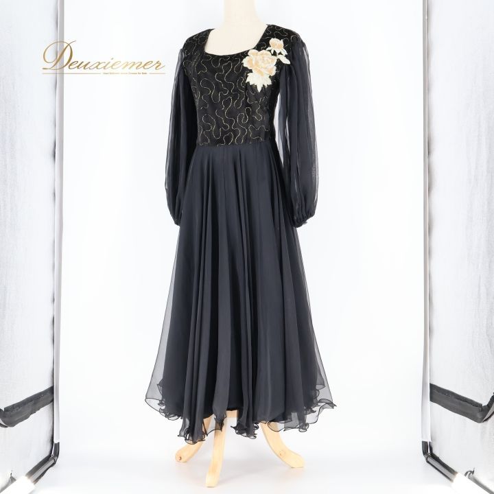 新品【チャコット】社交ダンス　Sサイズ　衣装　ドレス　ワンピース　黒　フラメンコ 社交ダンス 衣装 チャコット Chacott ワンピース ドレス パーティ