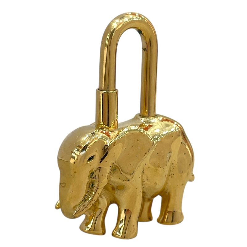 エルメスカデナ　エレファント　限定　ゴールド エルメス HERMES エレファントカデナ ゴールド メタル ユニセックス