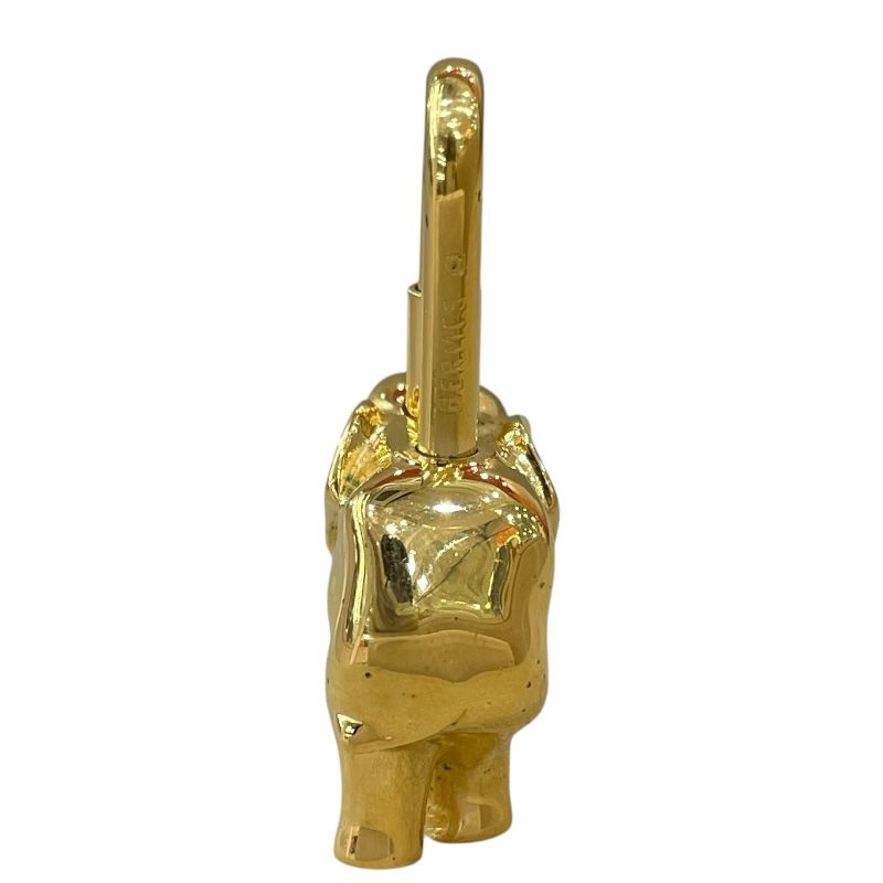 エルメス HERMES エレファントカデナ ゴールド メタル ユニセックス