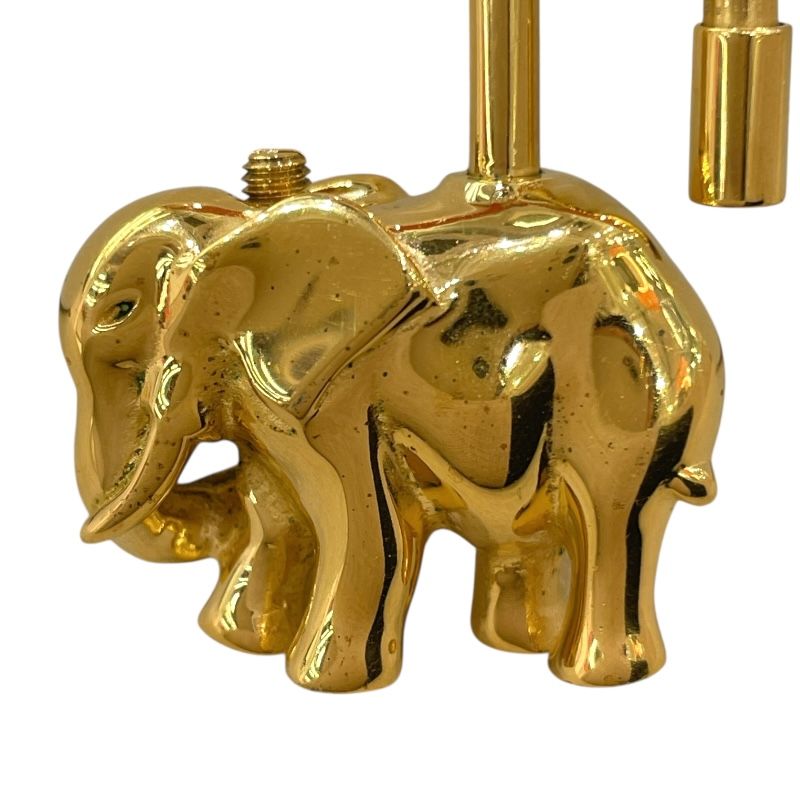 エルメス HERMES エレファントカデナ ゴールド メタル ユニセックス