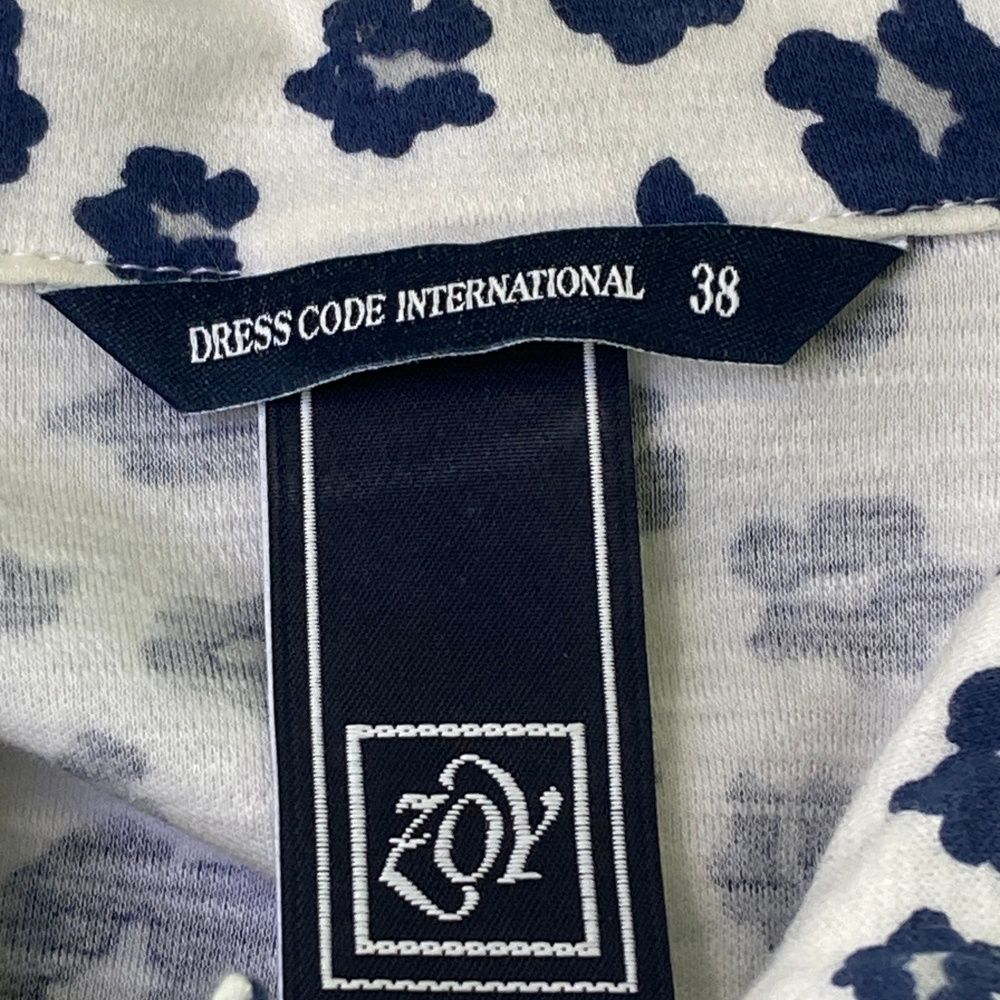 ZOY ゾーイ ノースリーブ ポロシャツ 花柄 ネイビー 36 38 レディース ZOY ゾーイ 長袖ポロシャツ ホワイト系 38 ゴルフウェア レディース
