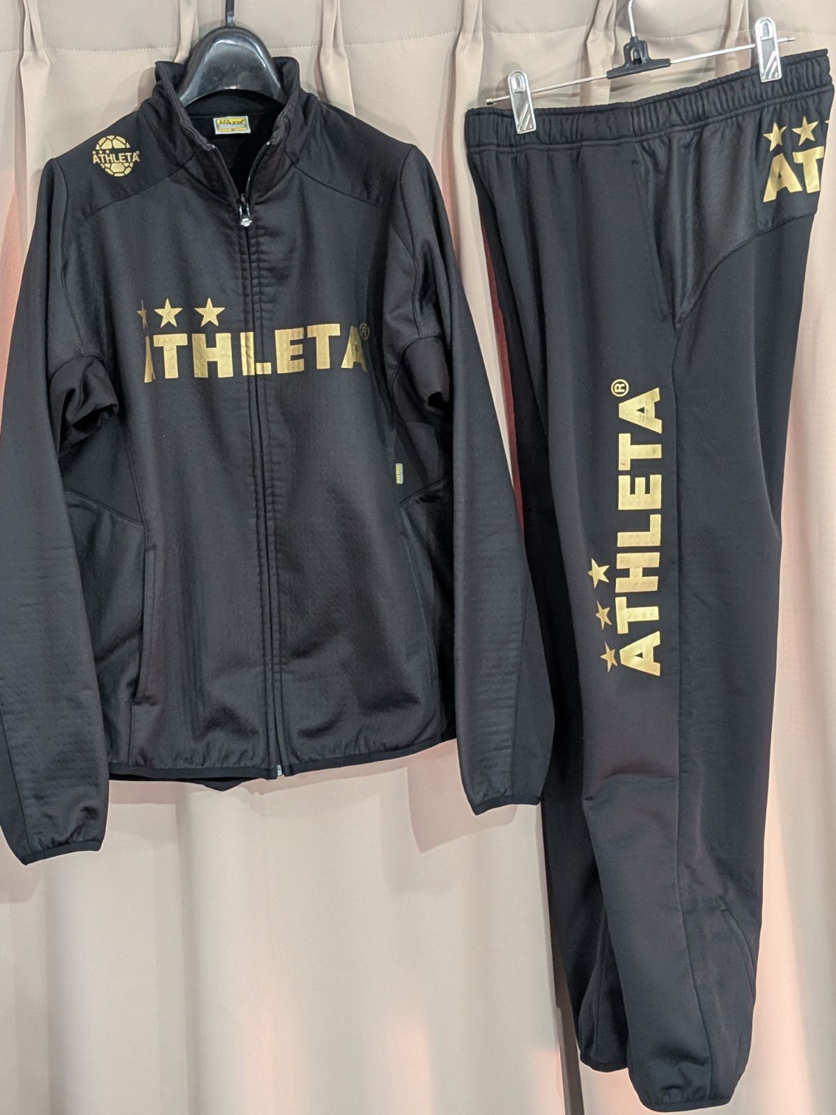 ATHLETA アスレタ 秋冬 裏起毛 ウィンドシールド ジャケット パンツ