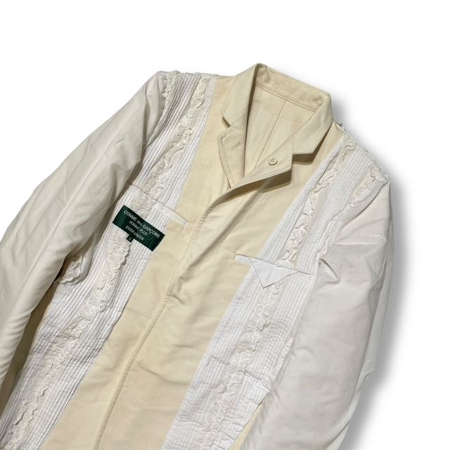 commedesgarcons homme plus 25ss フリルジャケット AD1998 COMME des GARCONS HOMME PLUS 製品染め フリルジャケ