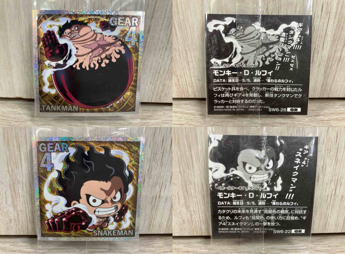 ONE PIECE ワンピース ルフィシール 6種セット にふぉるめーしょん