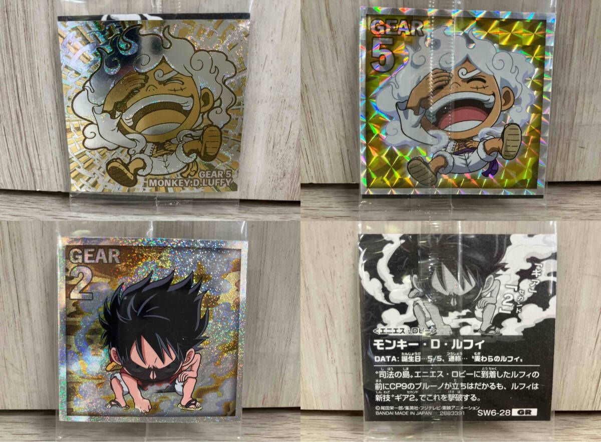 ONE PIECE ワンピース ルフィシール 6種セット にふぉるめーしょん