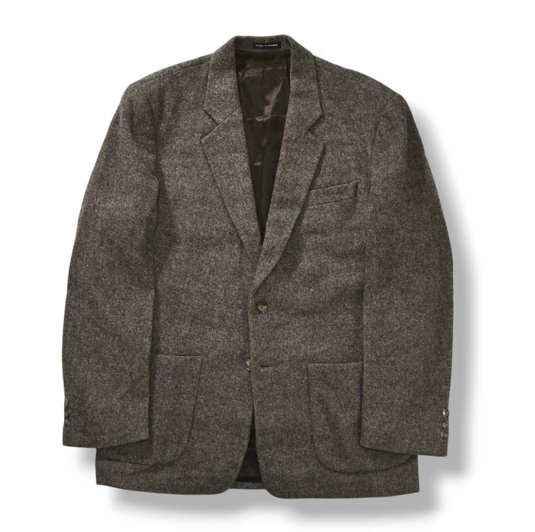 アニエスベーオム ビンテージ テーラードジャケット フランス製 ウール 希少】 90sヴィンテージ フランス製 アニエスベー オム agnes b homme