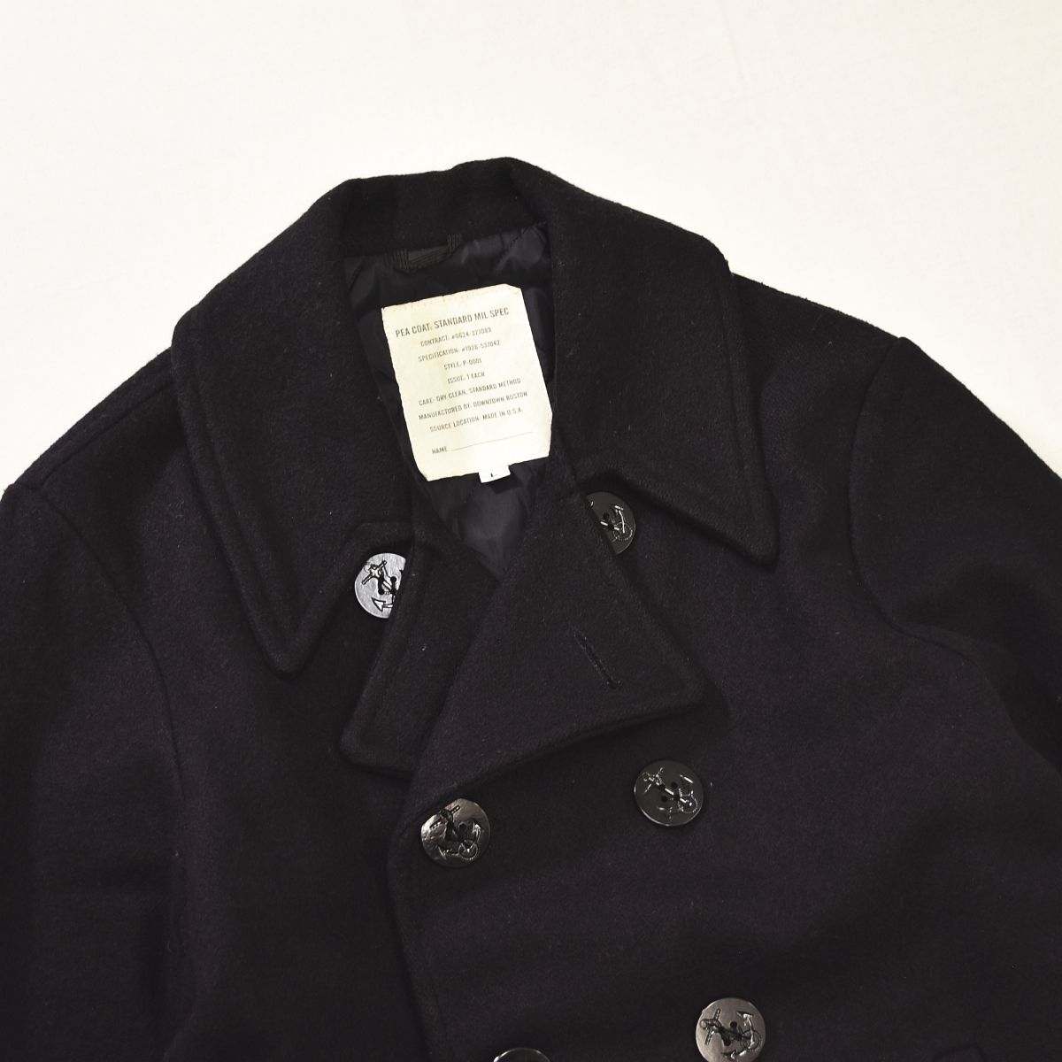 SCHOTT BROS. PEAJACKET サイズ40（L）ブラック SCHOTT BROS