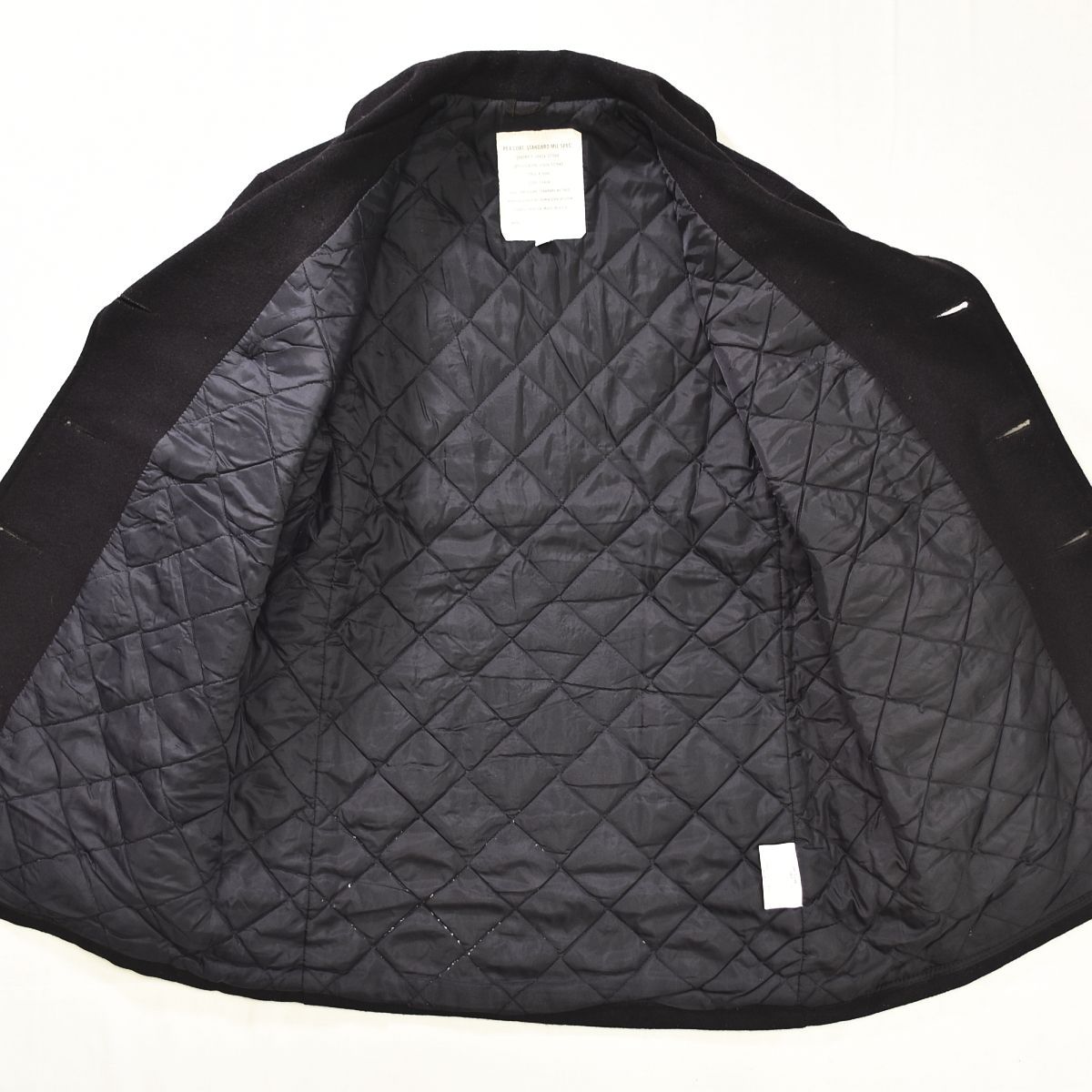 ウール製ピーコート ブラック USA製✨️ショット ピーコート740N 40