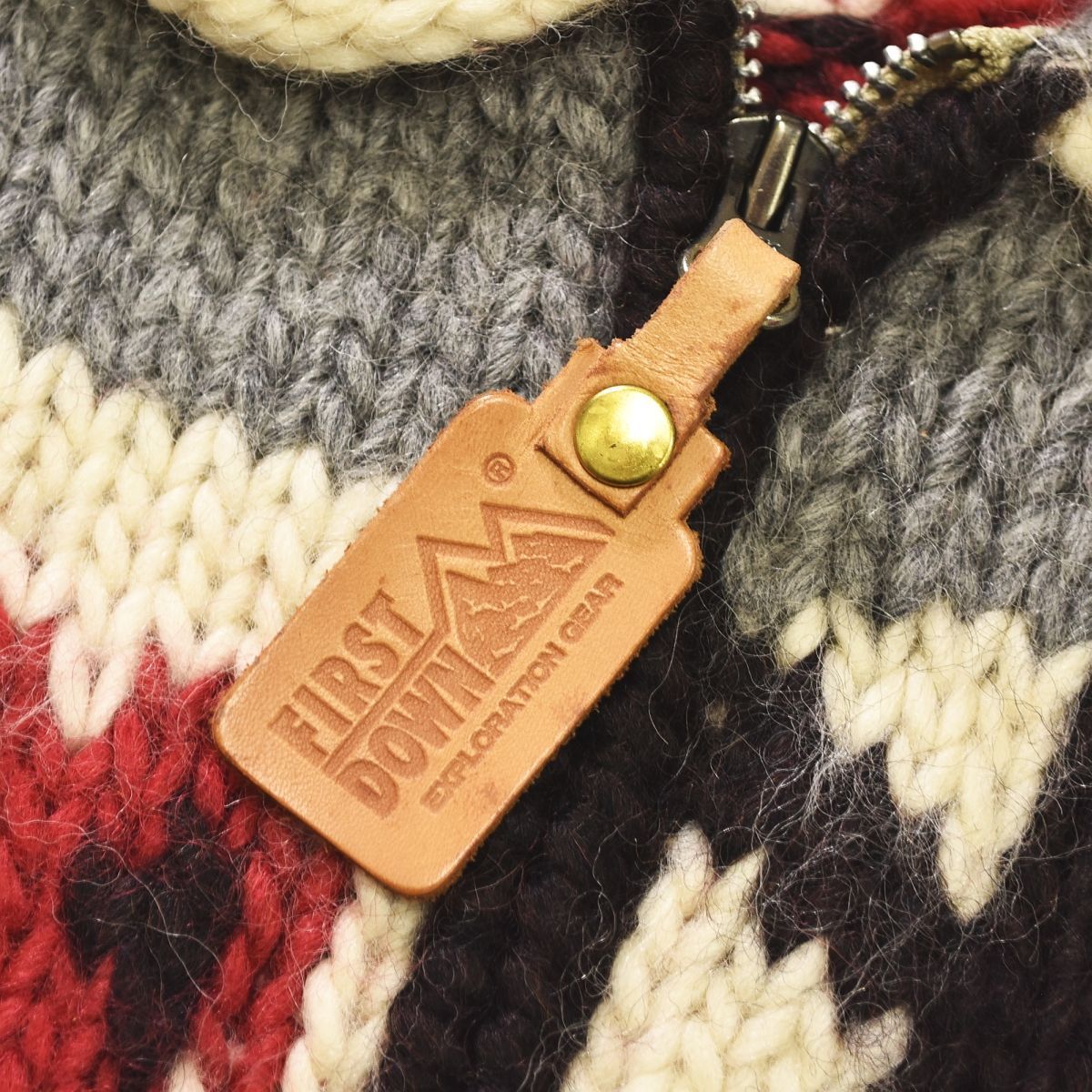 90s ヴィンテージ ファーストダウン FIRSTDOWN PURE NEW WOOL ジップ 