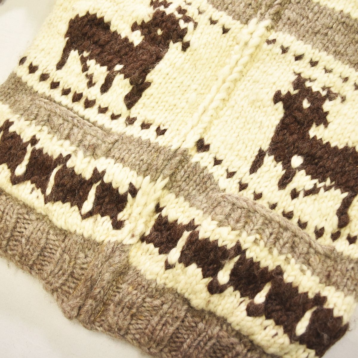 80s 90s ヴィンテージ カナダ製 カナタ KANATA DEER 鹿柄 ショール