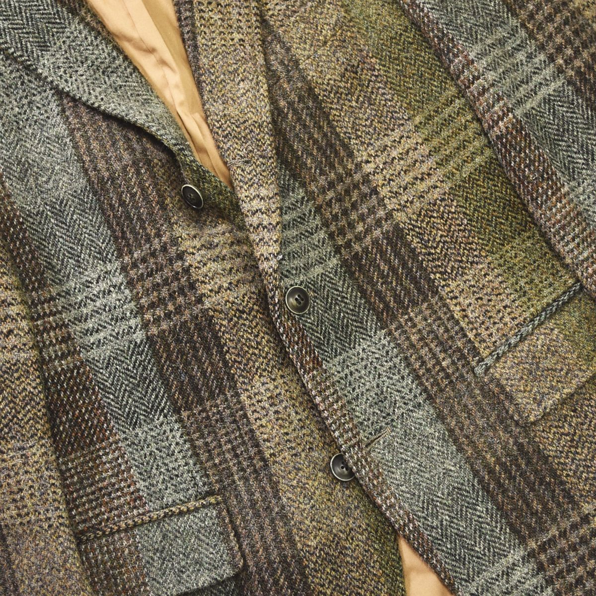 アイボリーコート IVORY COURT x ハリスツイード Harris Tweed 段返り 