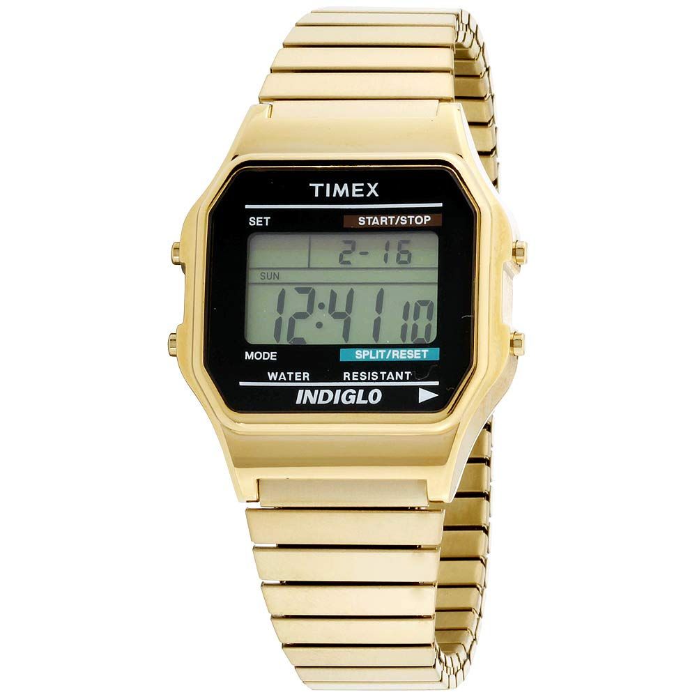 TIMEX タイメックス ユニセックス 腕時計 クラシックデジタル ゴールド T 78677 並行輸入品