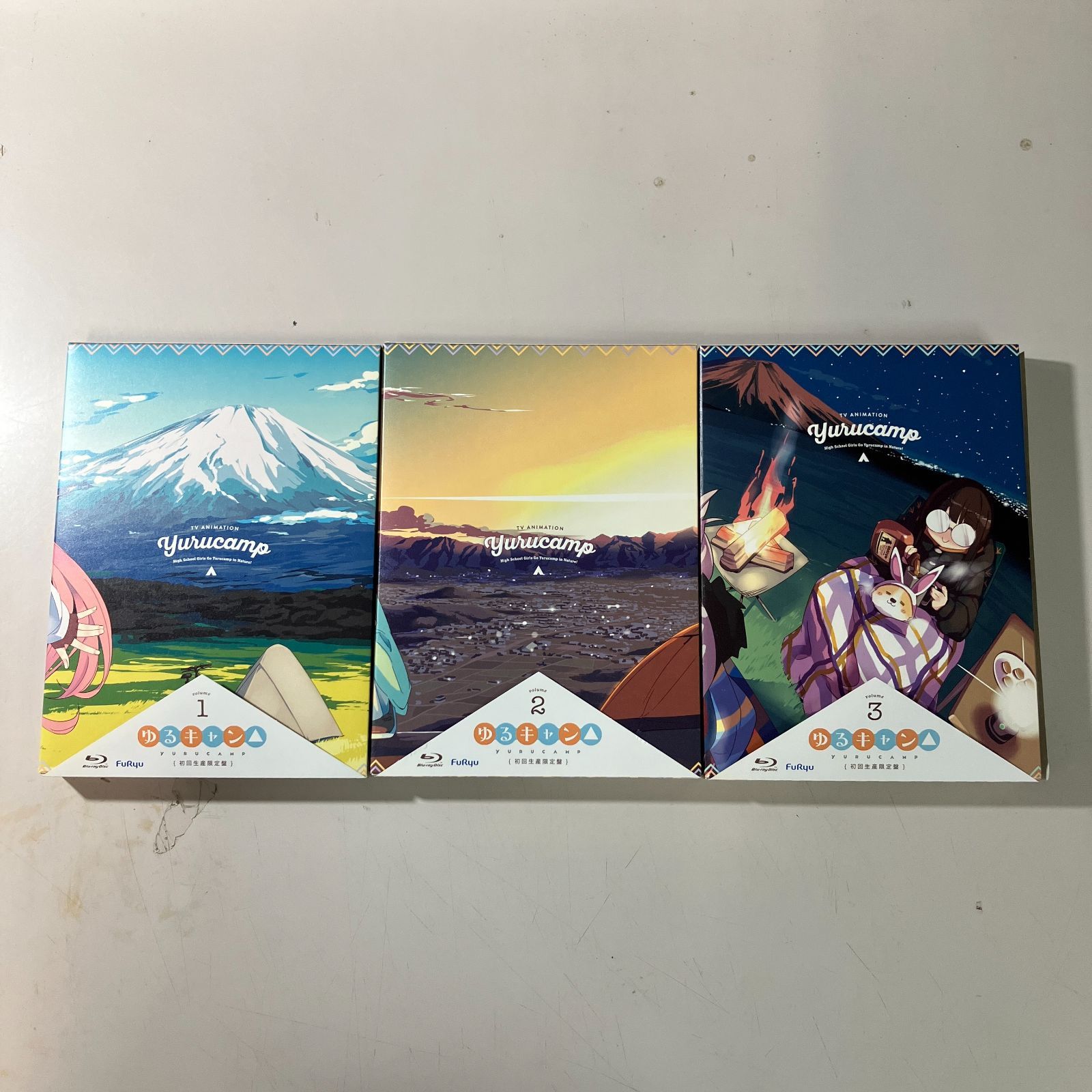むつ17-112303】ゆるキャン△1期 初回限定版Blu-ray 全3巻セット