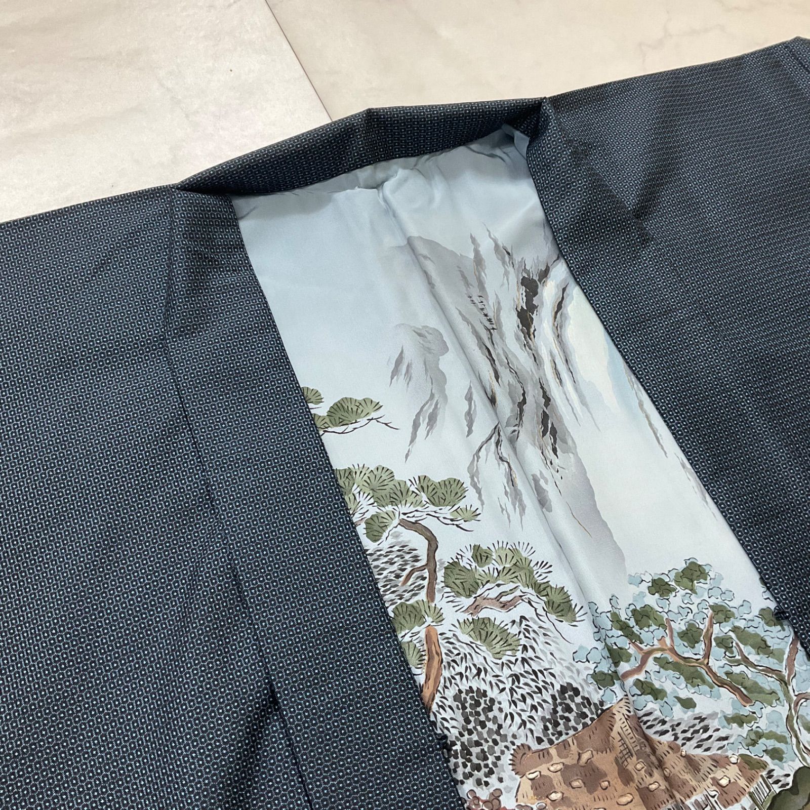 one⬛️男前屋⬛️ ⬛️男長羽織⬛️本場奄美大島紬正絹⬛️裄72