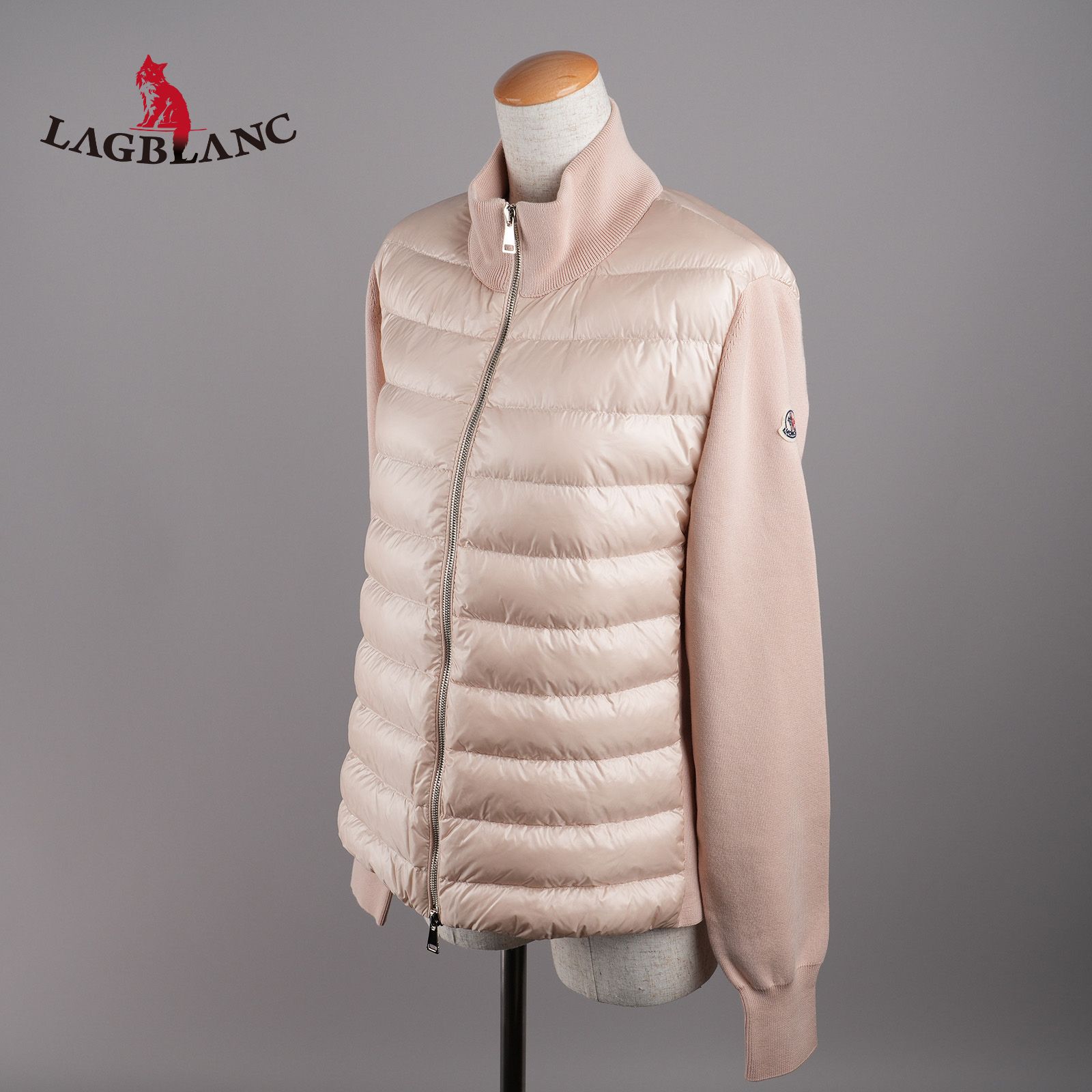 至高の逸品】モンクレール ダウン×ニット 状態ランクS サイズXL ピンク