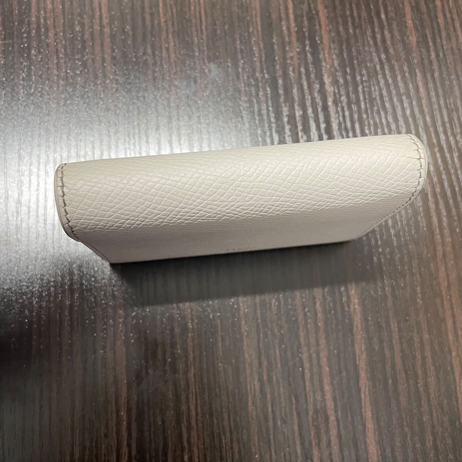 ®️ CELINE セリーヌ ビジネスカードホルダー チョーク グレインドカーフスキン カードケース 名刺入れ レディース メンズ ユニセックス 白系 レザー