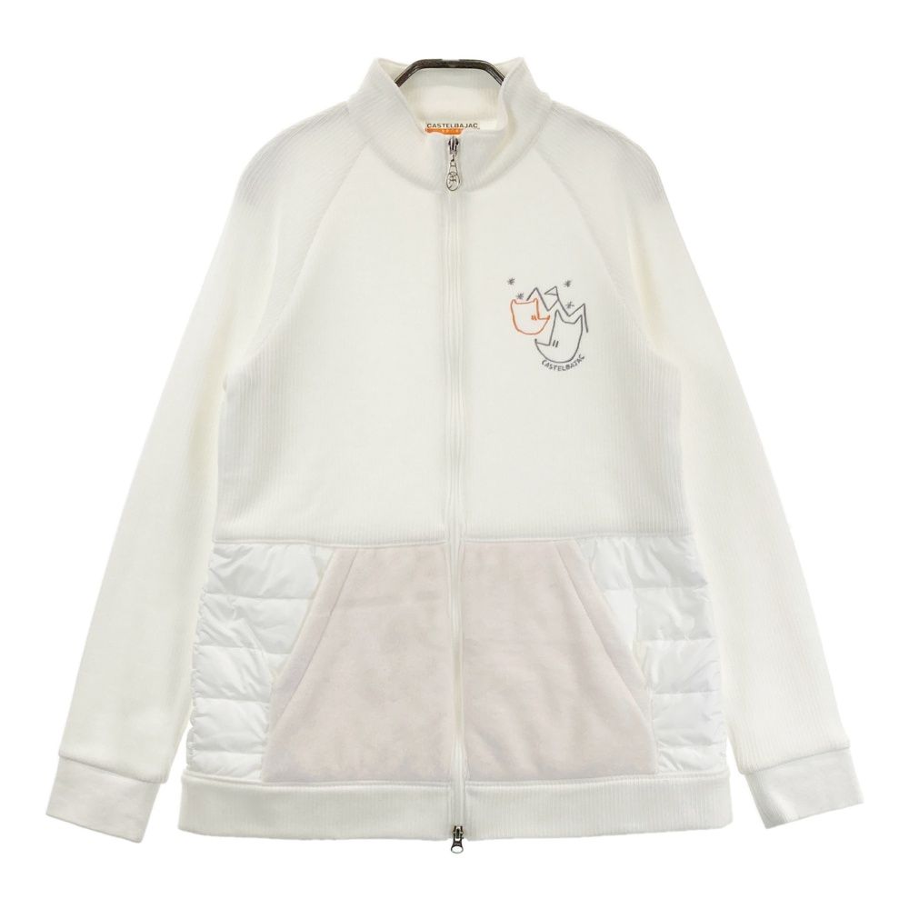 サイズ：40 CASTELBAJAC カステルバジャック 裏起毛 中綿切替 ジップ