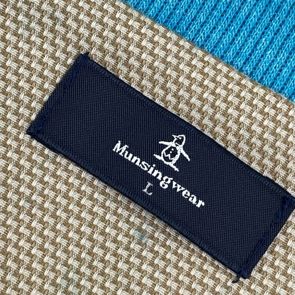 サイズ：L MUNSING WEAR マンシングウェア 裏起毛 ハーフジップ 長袖