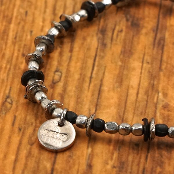 【新品】amp japan アンプジャパン スターブレスレット パワーストーン 日本製  13AHK-140SV/BK【正規品】