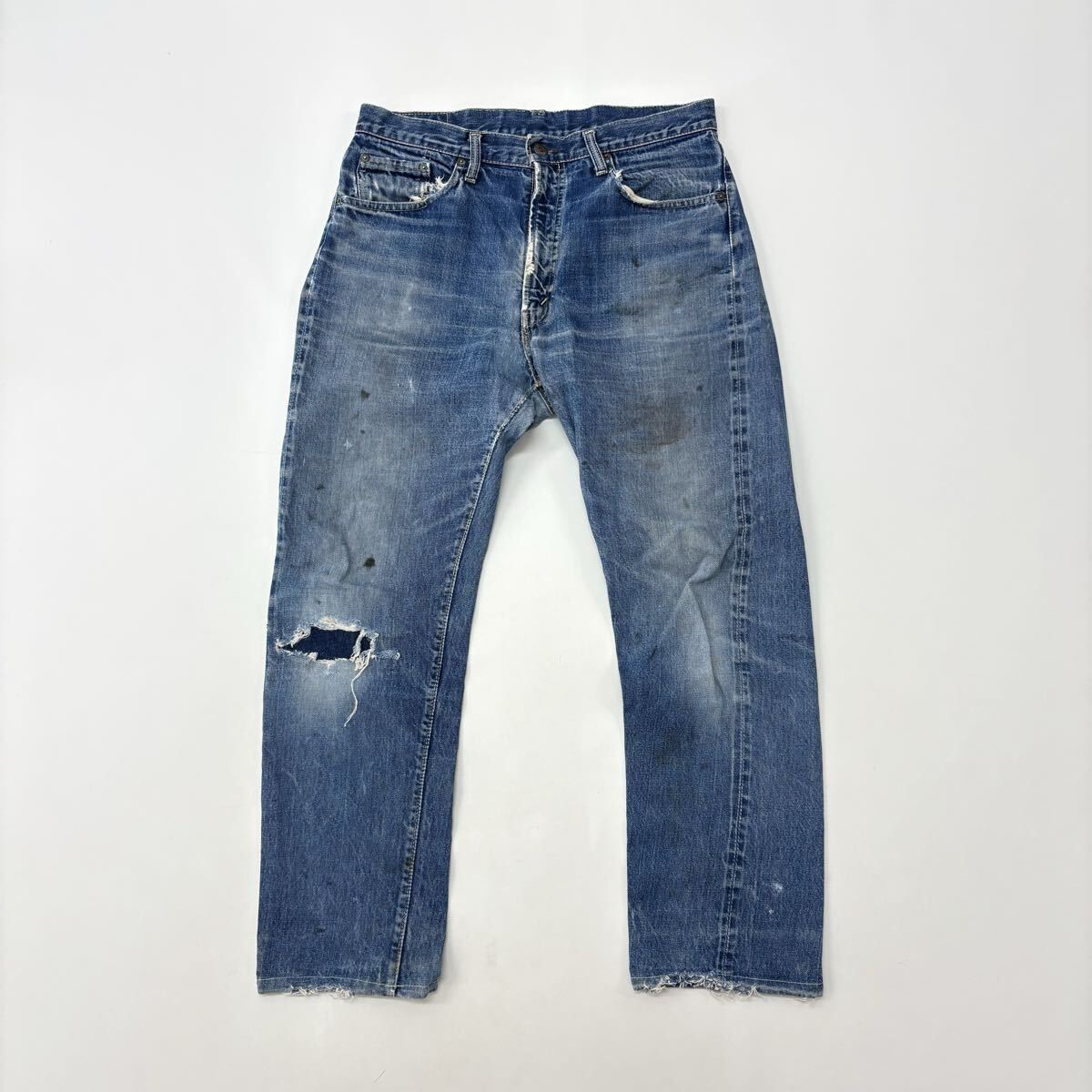 70s Vintage LEVI'S 505 A TYPE BIGE リーバイス Aタイプ ボタン
