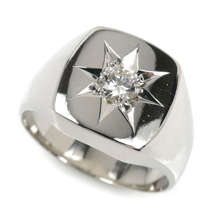 こうちゃん 一粒ダイヤモンドリング/プラチナ850、刻印あり こうちゃん様専用 一粒ダイヤモンドリング/プラチナ850、刻印あり