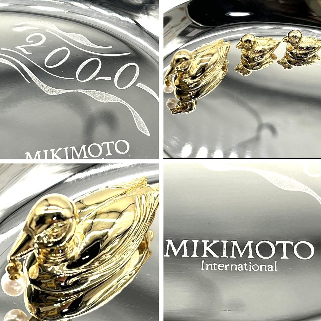 未使用品　MIKIMOTO アクセサリートレー 保存箱付き 金具ゴールド 未使用品 MIKIMOTO アクセサリートレー 保存箱付き 金具ゴールド