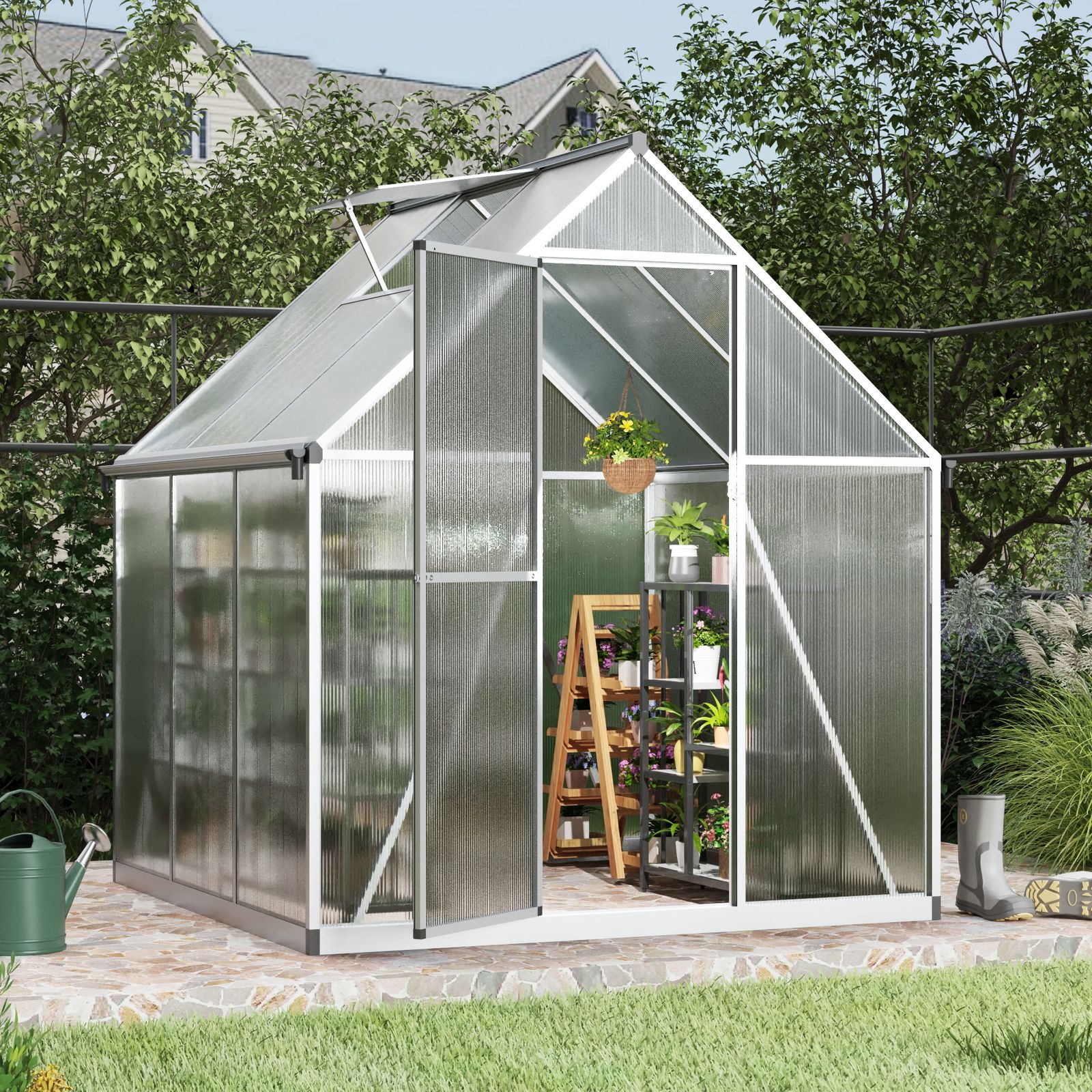 【奥行169cmタイプ】アルミ温室 家庭用温室 大型 花園温室 温室 組立式 奥行169cmタイプ】アルミ温室 家庭用温室 大型 花園温室 温室 家庭用