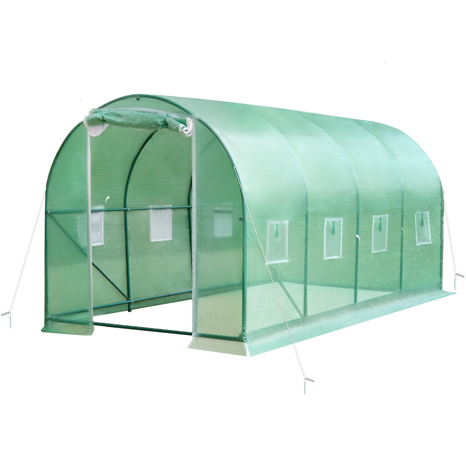 ビニール温室 大型 カバー付き 236 486 180 cm 温室 ベランダ 家庭用 ビニールハウス 家庭菜園 ガーデンハウス フラワーハウス ラック ビニール カバー 組立式 グリーン