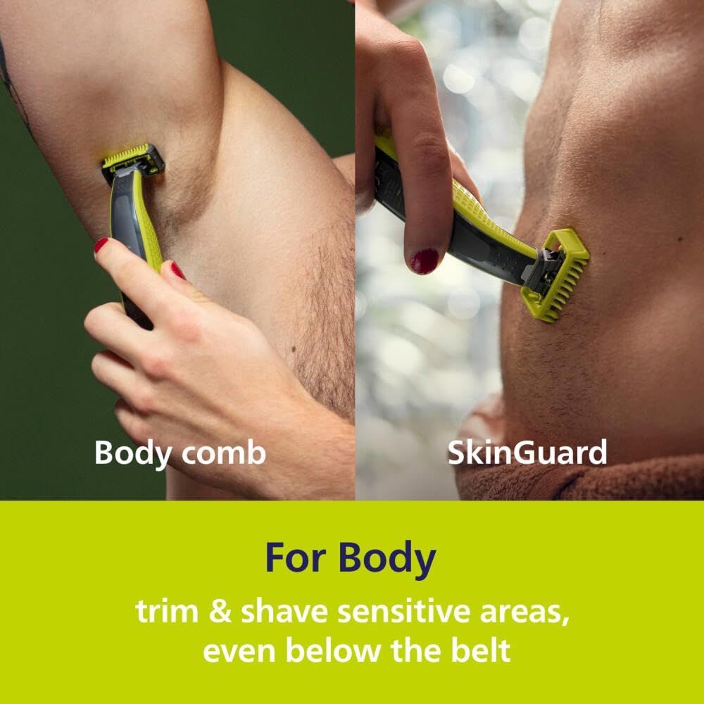  フィリップス Norelco OneBlade 360 フェイス ボディ ハイブリッド 電動トリマー-シェーバー QP 2834 70 メンズ電気シェーバー 髭そり 脱毛 除毛