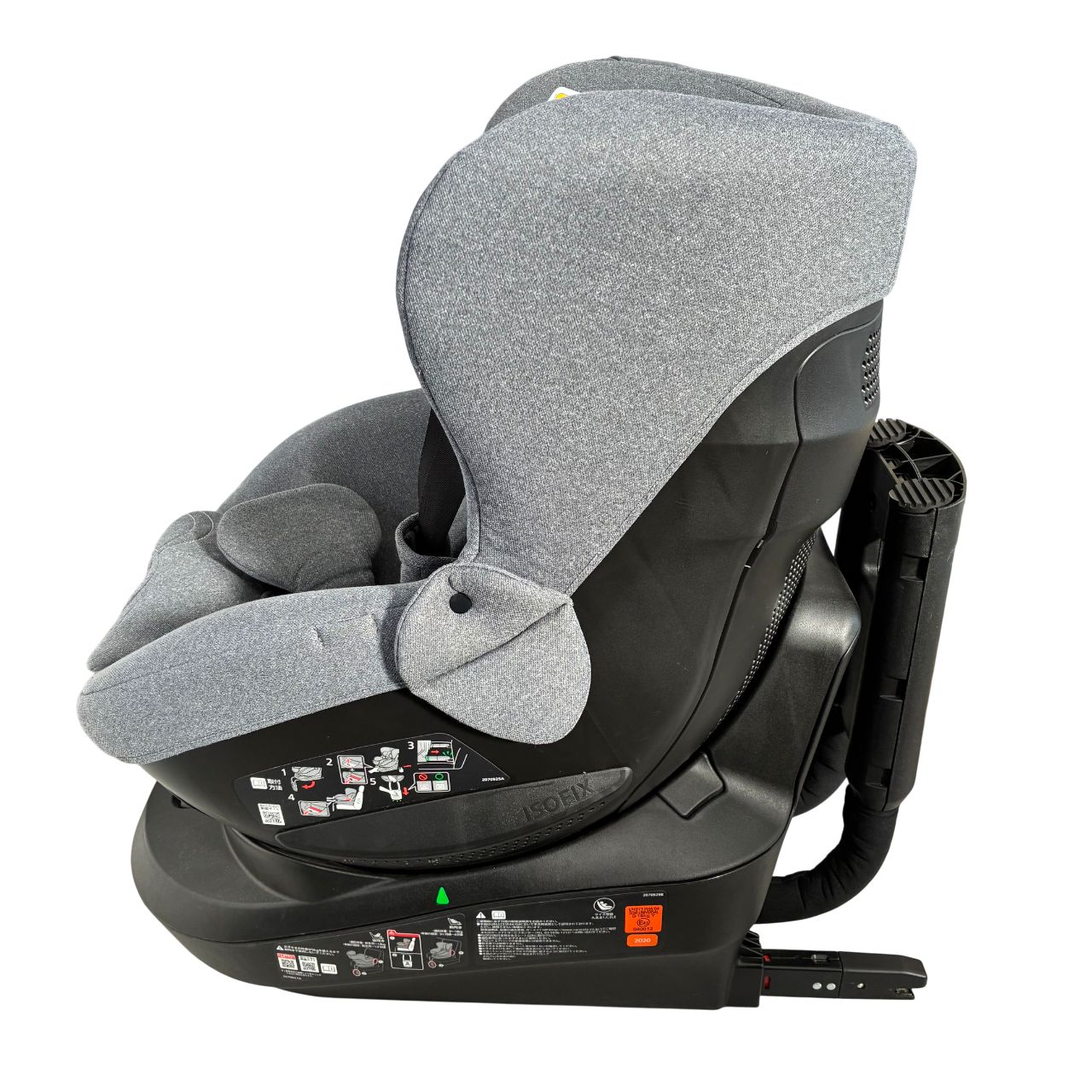 ☆エールベベ クルット5 Oui グレー ISOFIX 回転式 - メルカリ