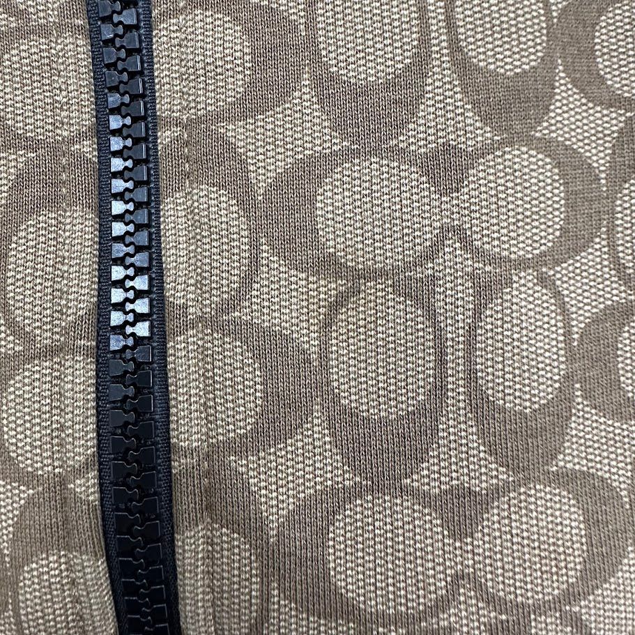 COACH コーチ シグネチャー モノグラム 総柄 フーディ ジップアップ