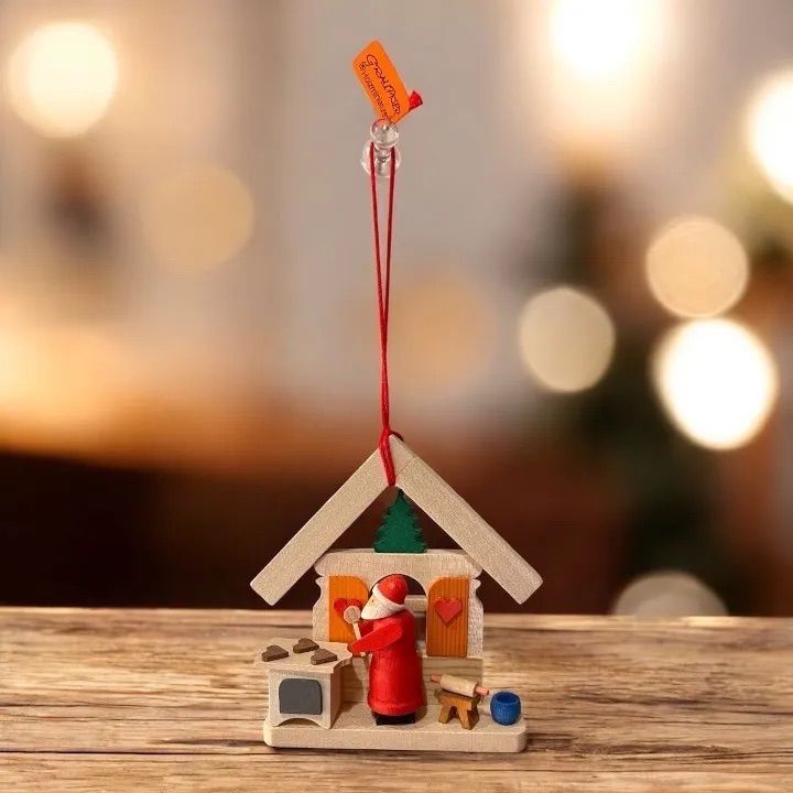 Graupner（グラウプナー社） 木製サンタクロースオーナメント 北欧