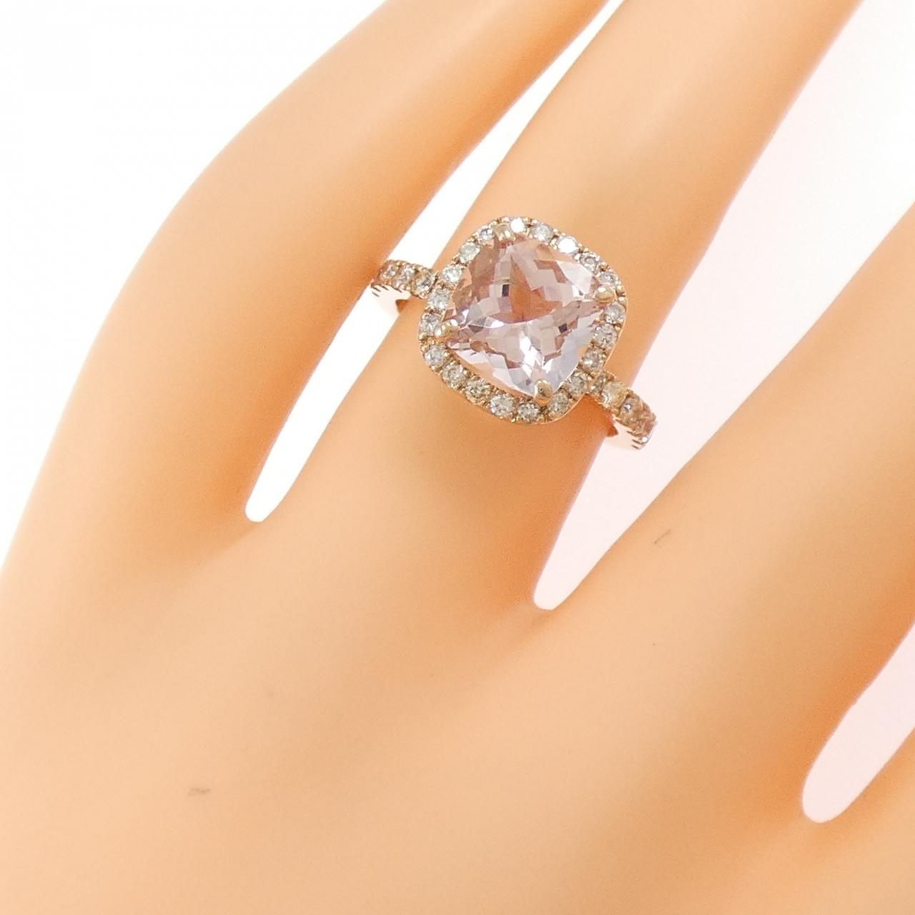 K18PG モルガナイト リング 1.95CT - メルカリ