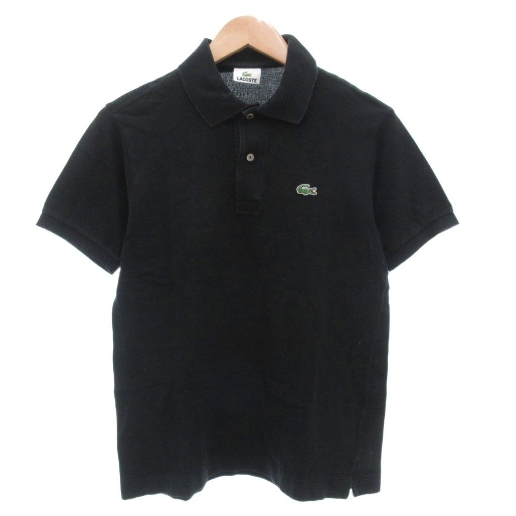 【新品】【試着のみ】LACOSTE ブラック ポロシャツ 半袖 LACOSTE（ラコステ） 半袖ポロシャツ ブラック | セレクトショップ