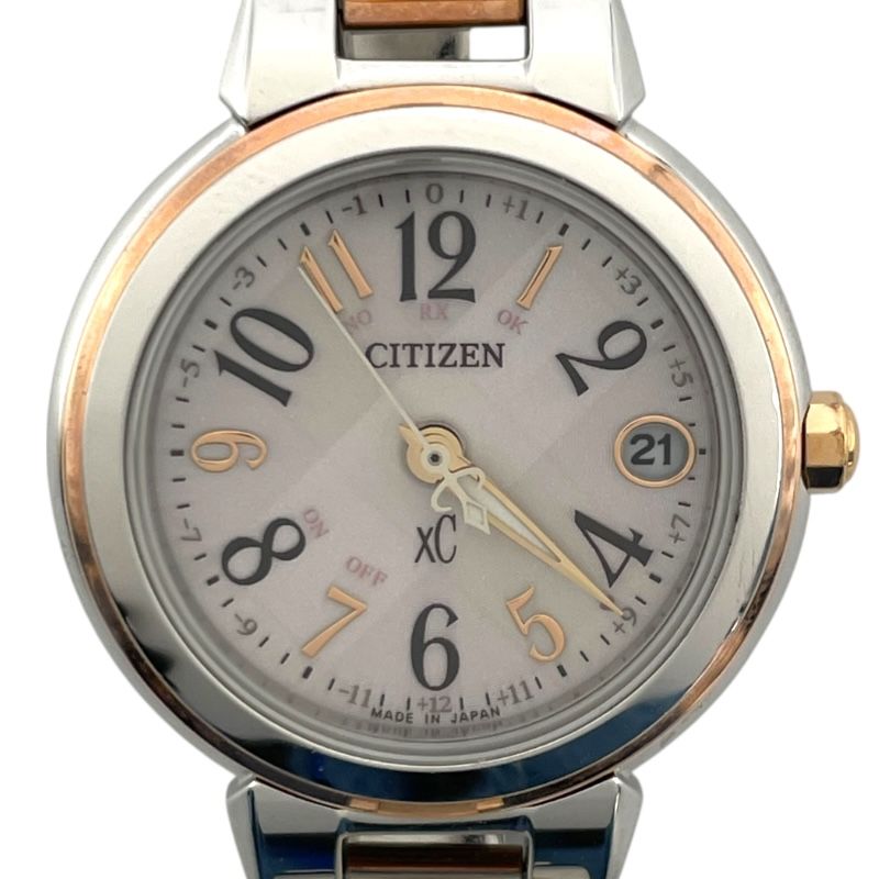 シチズン CITIZEN クロスシー H 060 T 025056 シルバー GP SS クオーツ レディース 腕時計