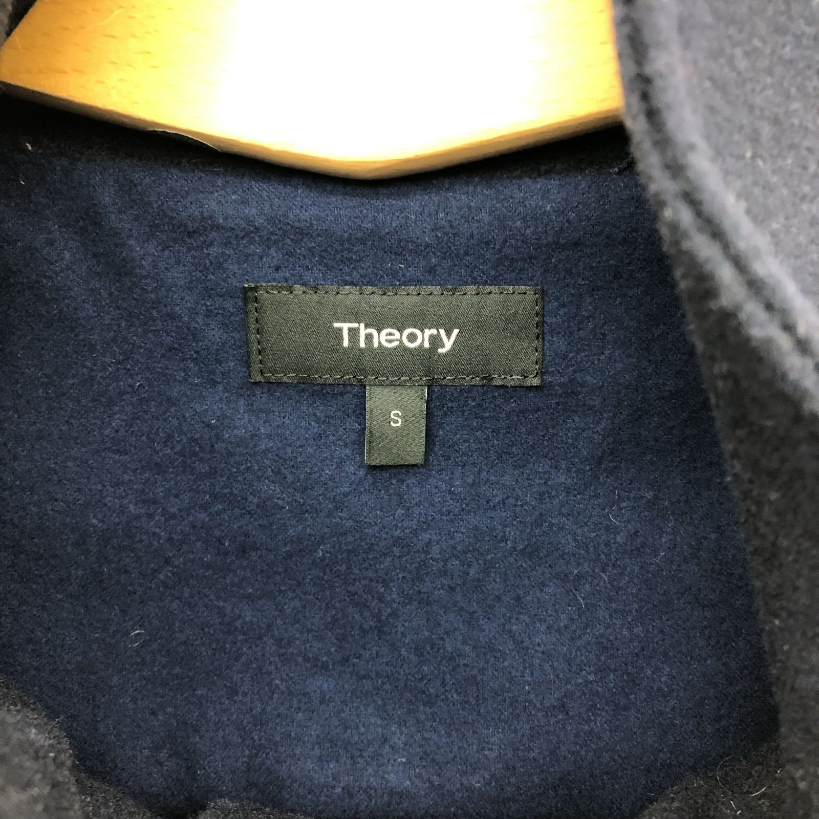 theory セオリー スタンドカラーコート アウター s ネイビー