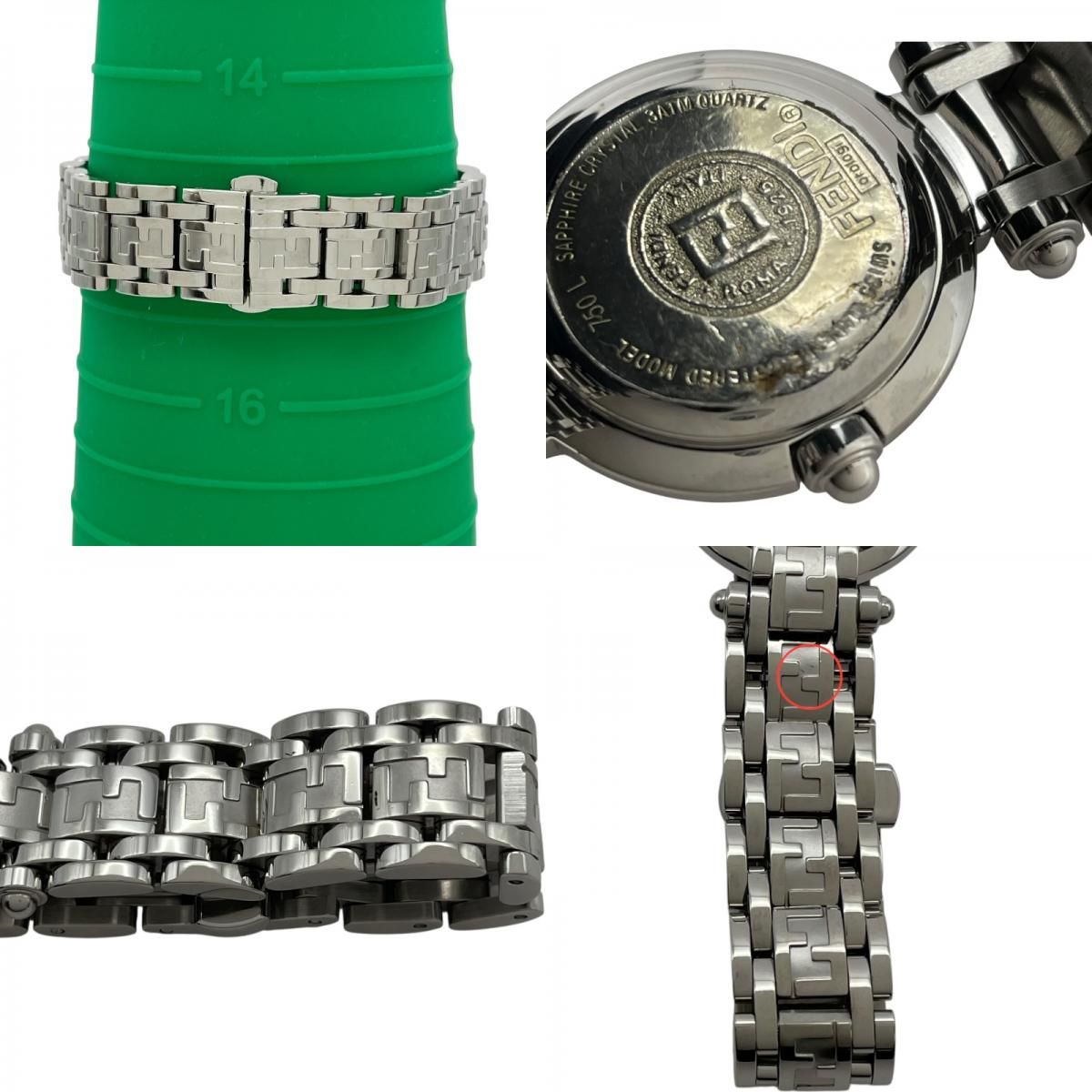 フェンディ FENDI オロロジ 750L ブラック SS クオーツ レディース